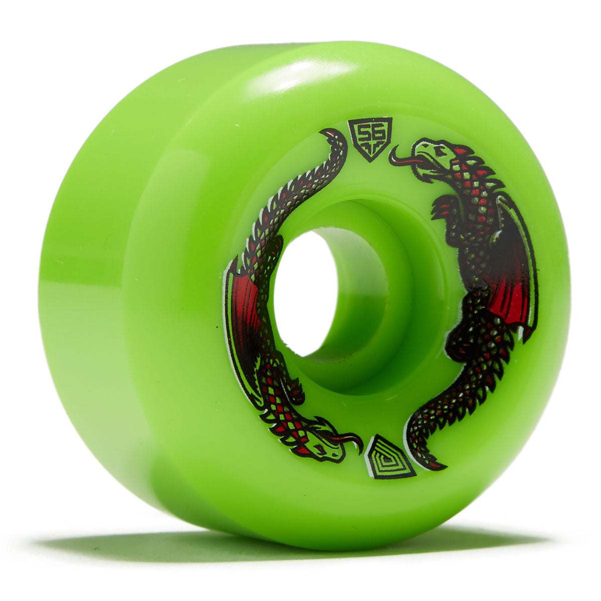 Powell-Peralta Dragon Formula 93A Skateboard Wheels - Green - 56mm image 1