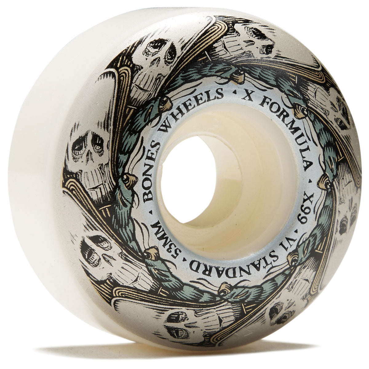 Bones X-Formula Butterfly Effect 99a V1 Standard Skateboard Wheels - 53mm image 1