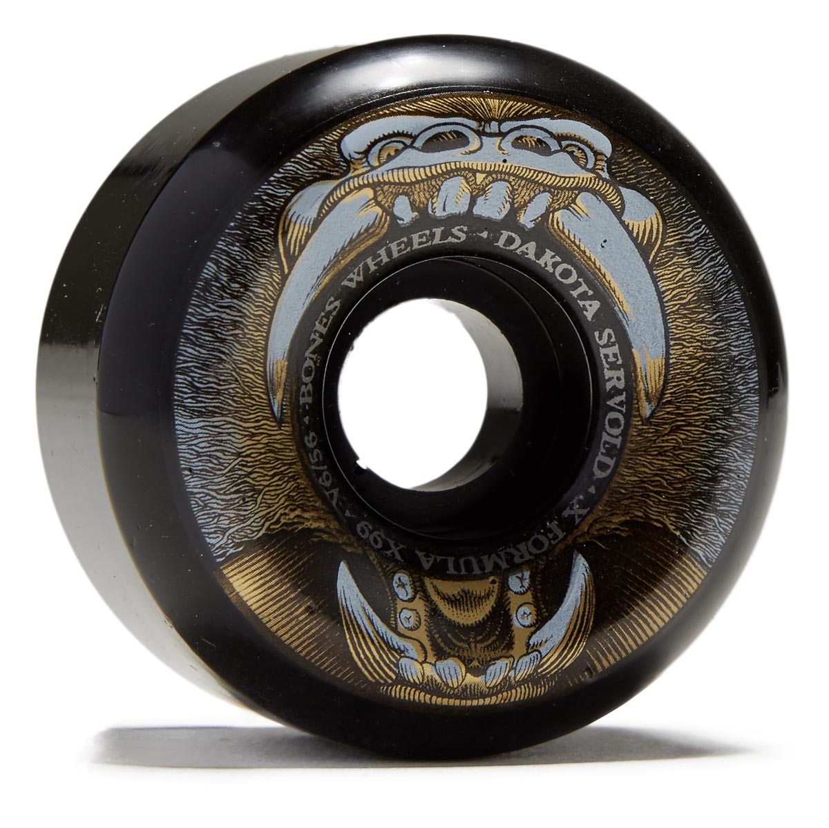 Bones X-Formula Dakota Servold Baboonatic 99a V6 Widecut Skateboard Wheels - Black - 56mm image 1