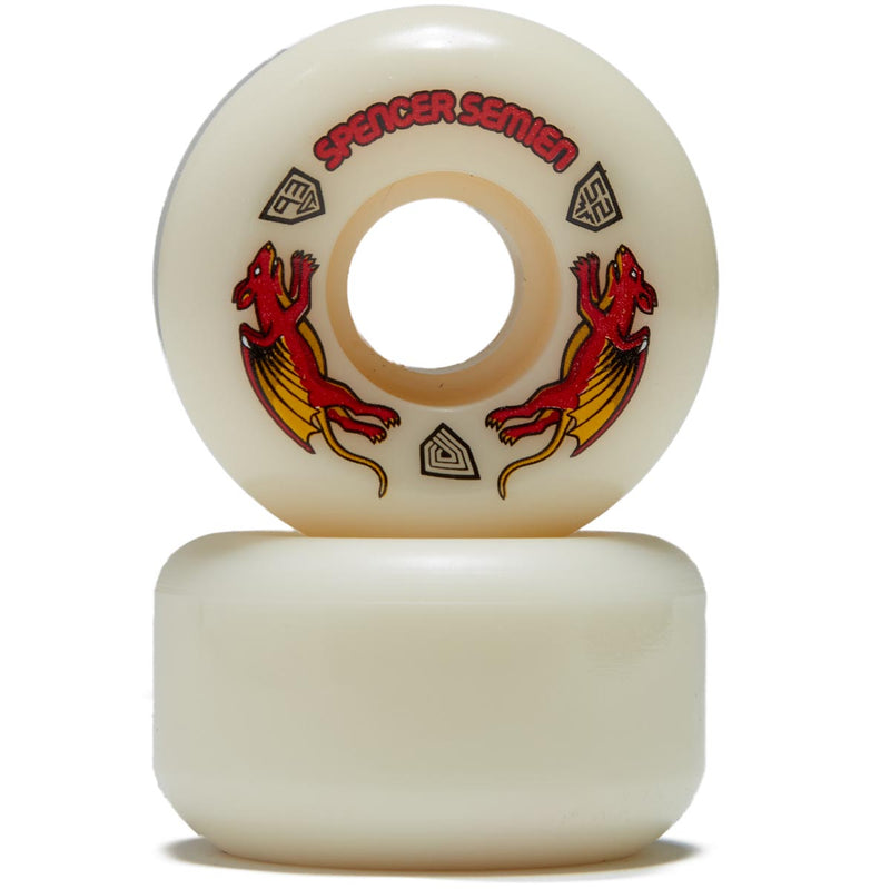 Powell-Peralta Dragon Formula 93a Spencer Semien Nano Rat V5 Skateboard Wheels - Off White - 52mm