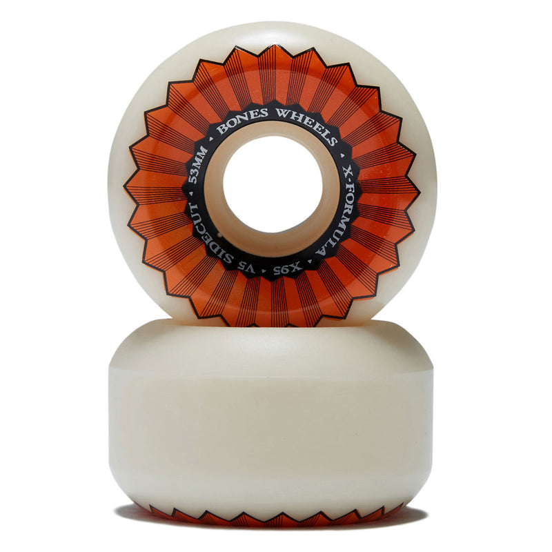 Bones X Formula Sidecuts 95a V5 Sidecut Skateboard Wheels - 53mm