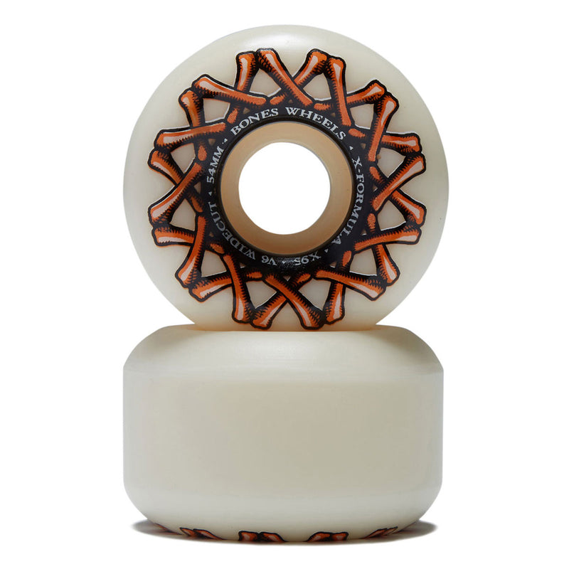 Bones X Formula Wide-Cuts 95a V6 Wide-Cut Skateboard Wheels - 54mm