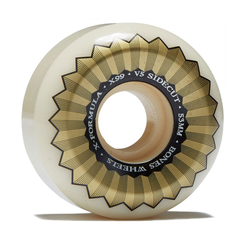 Bones X Formula Sidecuts 99a V5 Sidecut Skateboard Wheels - 53mm