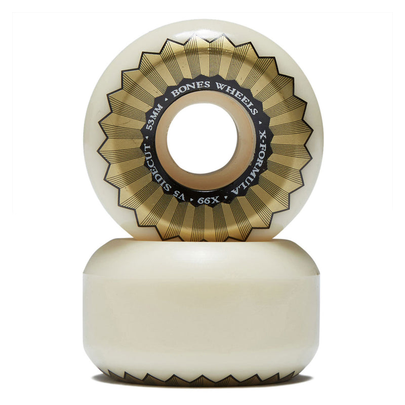 Bones X Formula Sidecuts 99a V5 Sidecut Skateboard Wheels - 53mm