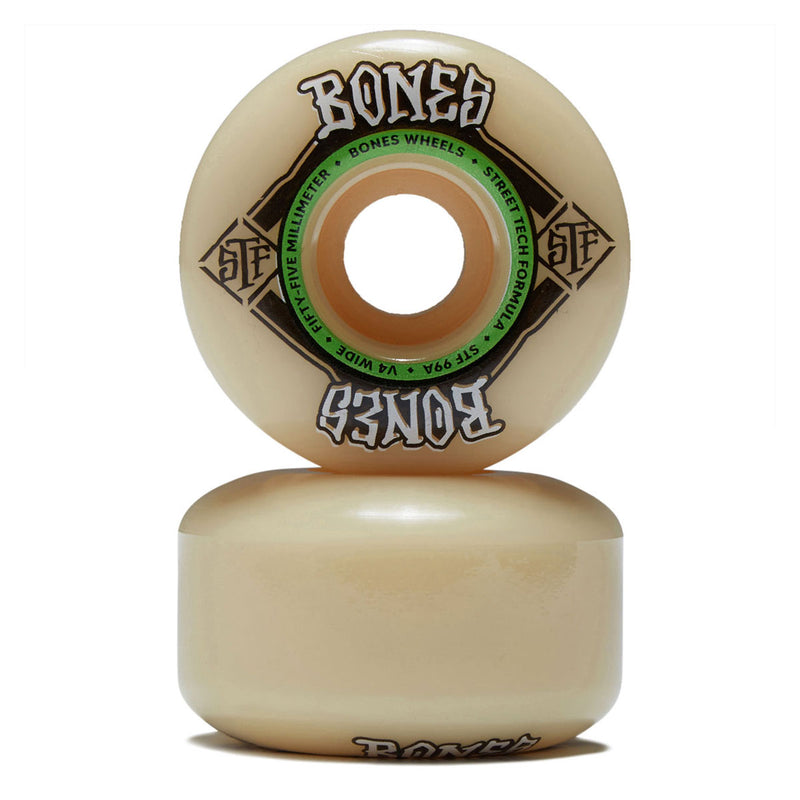 Bones STF Wides 99a V4 Wide Skateboard Wheels - 55mm