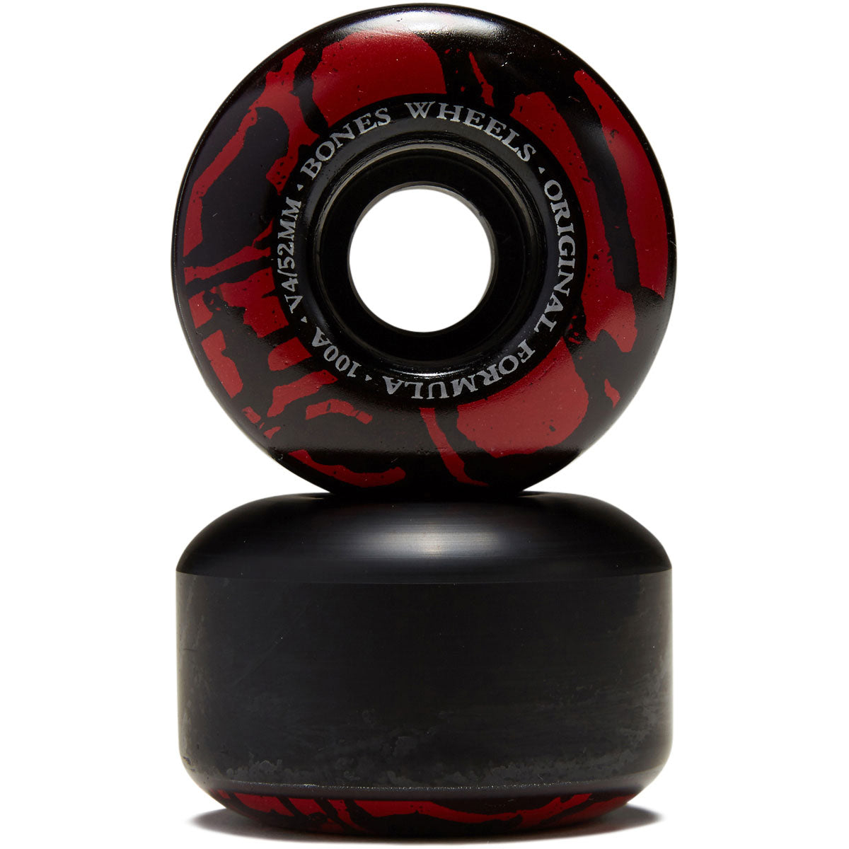 Bones 100s Mummy Skulls V4 Wide Skateboard Wheels - Black Bones 100s Mummy Skulls V4 Wide Skateboard Wheels - Black
