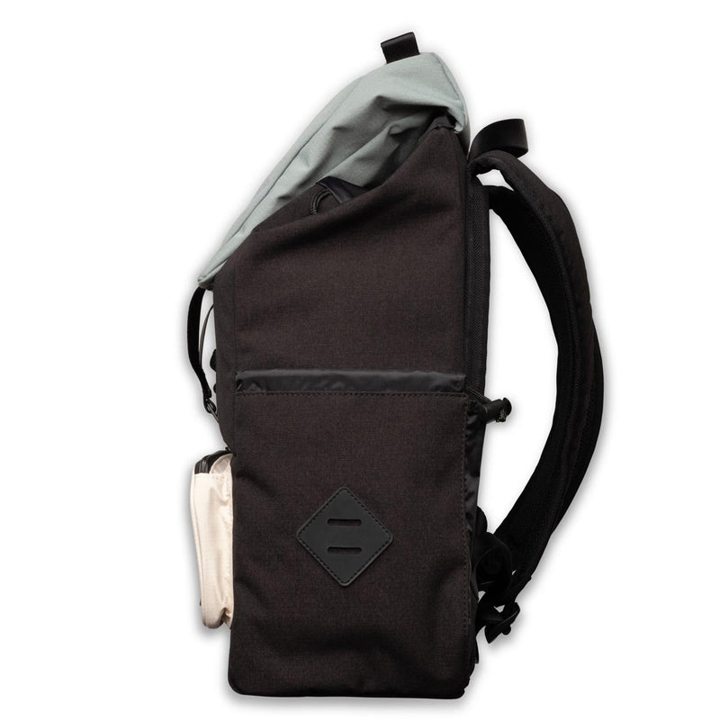 Jones Out of Office Backpack - Black/Clay Green/Le Crème