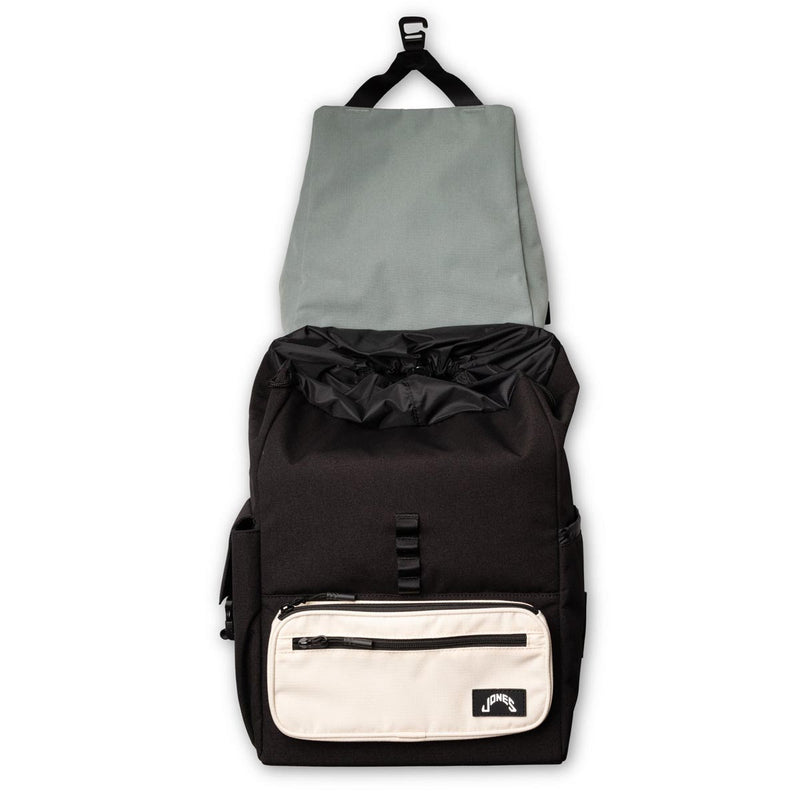 Jones Out of Office Backpack - Black/Clay Green/Le Crème