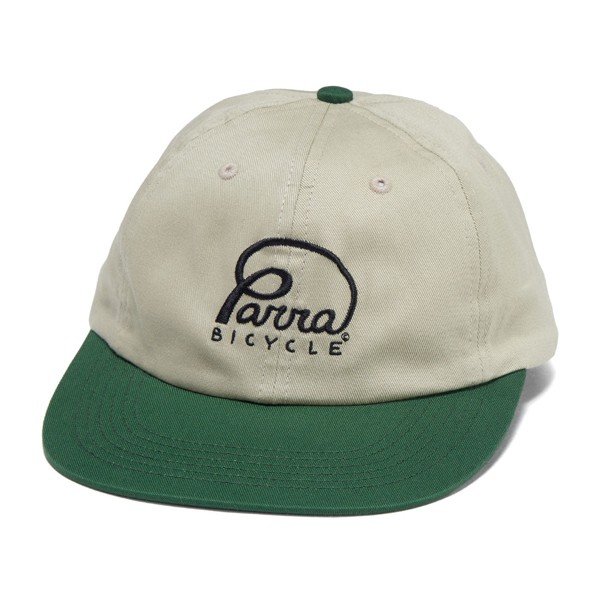 By Parra Bicycle Logo 6 Panel Hat - Green image 1