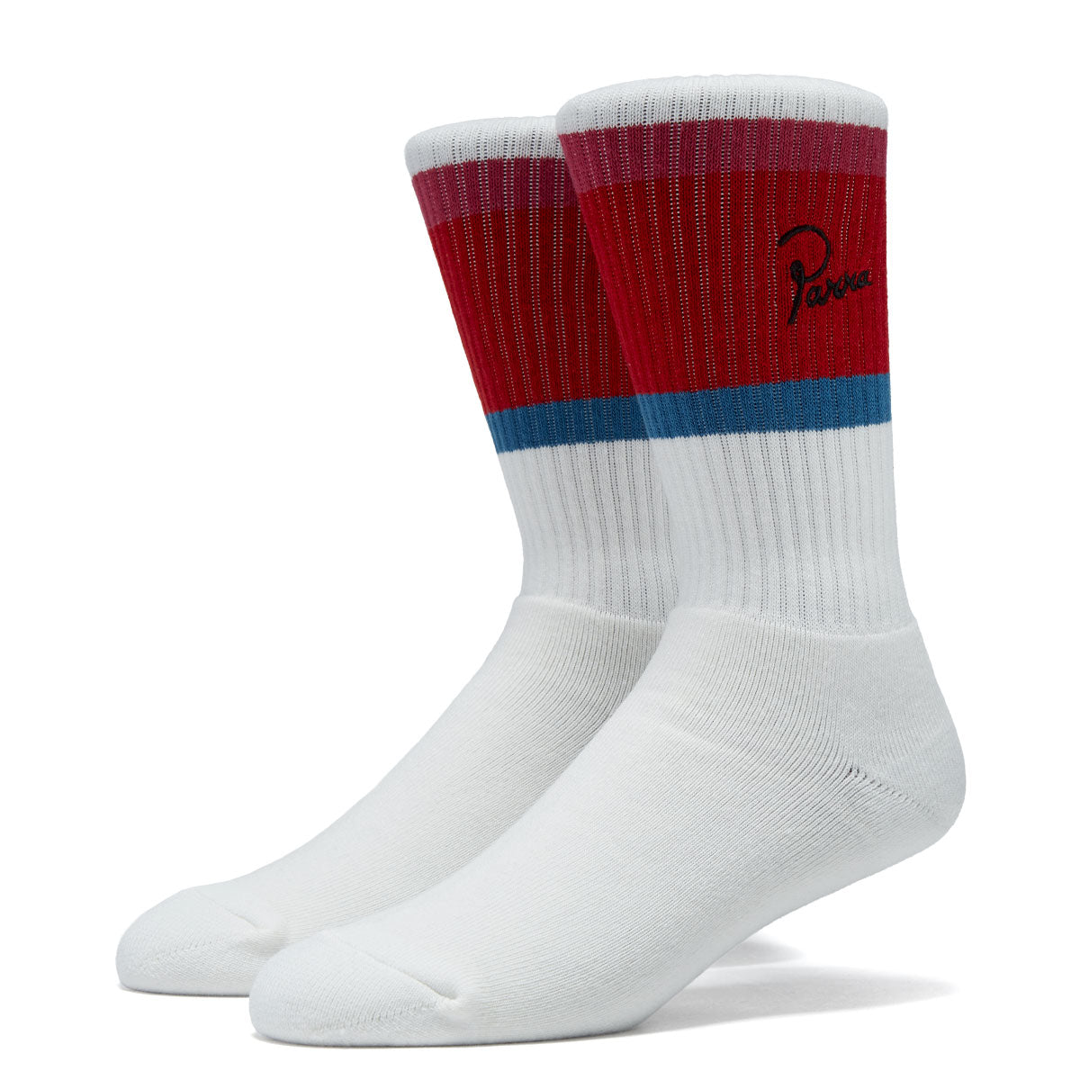 By Parra Signature Striped Crew Socks - Red image 1