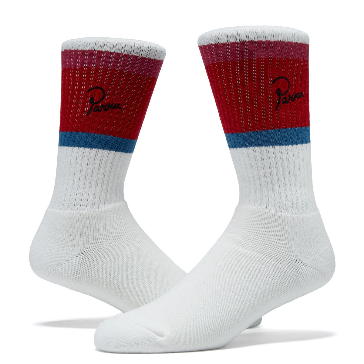 By Parra Signature Striped Crew Socks - Red image 2