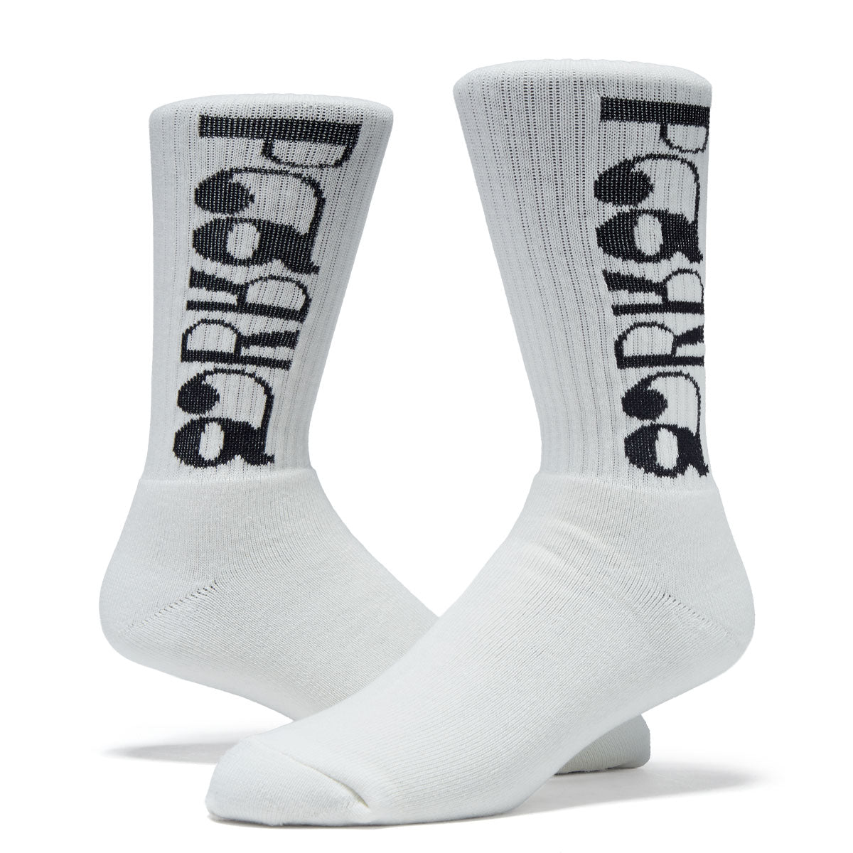 By Parra Tokyo Logo Crew Socks - White image 2