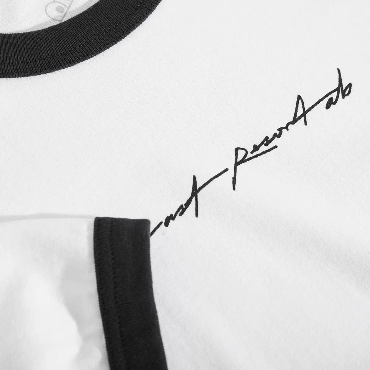 Last Resort AB Signature Ringer T-Shirt - White/Black image 3