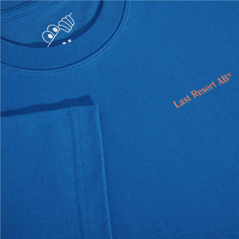 Last Resort AB Atlas Monogram T-Shirt - Royal Blue/Sunset Orange