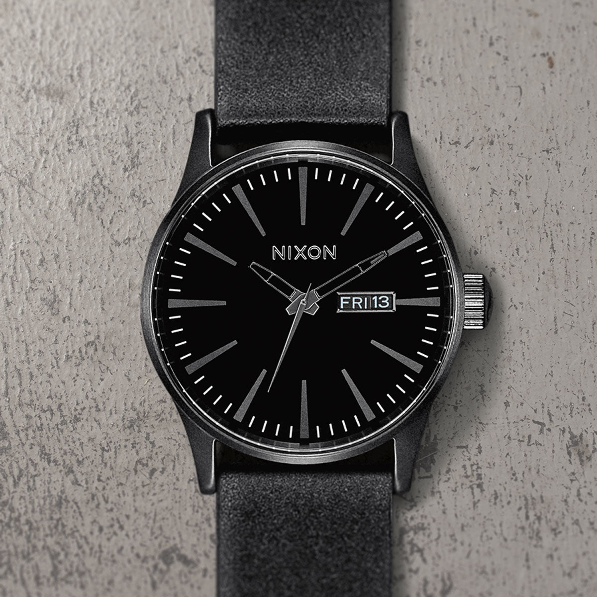 Nixon Sentry Leather Watch - All Black image 4