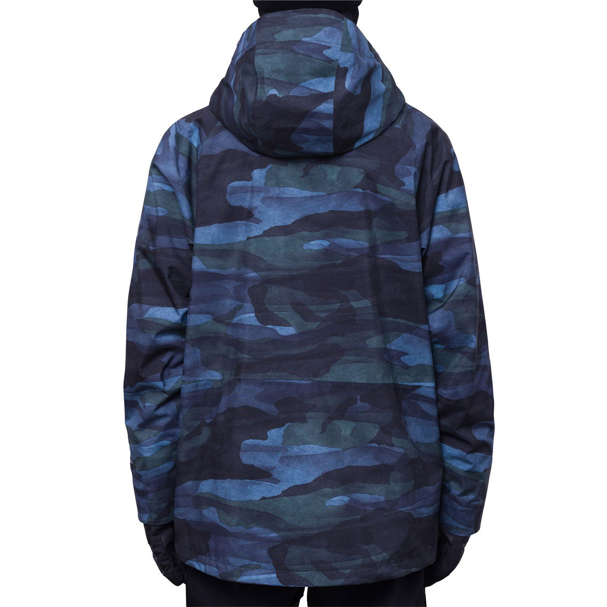 686 Gore-Tex Core Shell Snowboard Jacket - Steel Blue Waterland Camo image 2