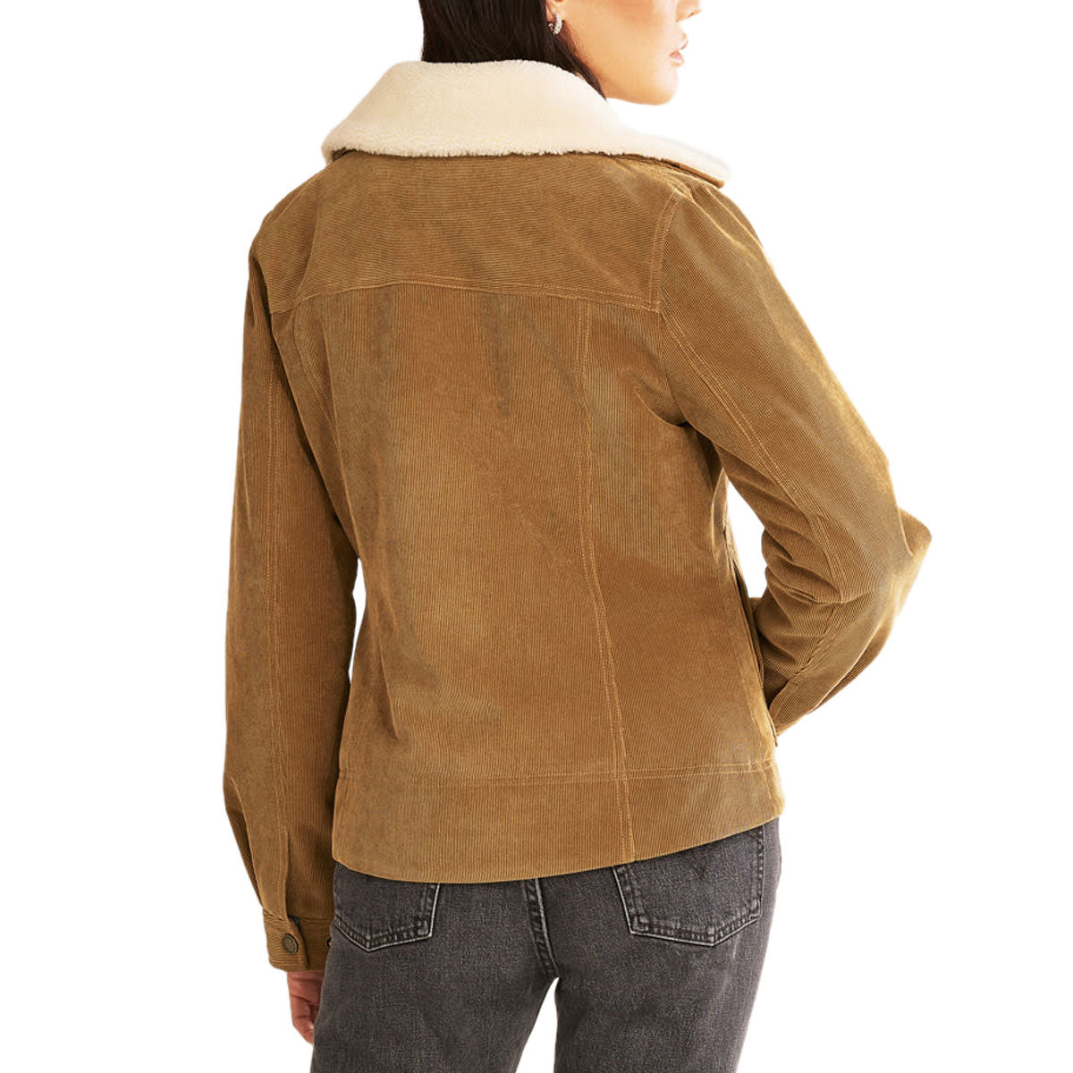 Pendleton Womens Wind River Corduroy Trucker Jacket - Saddle image 2