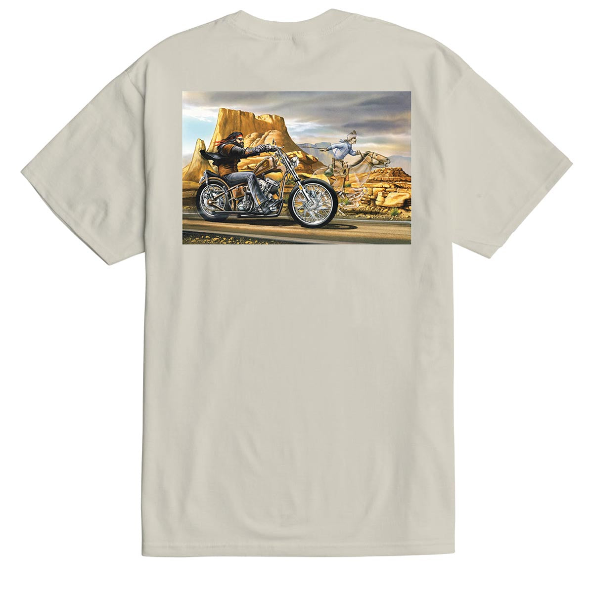 Loser Machine Ghost Rider T-Shirt - Cream image 1