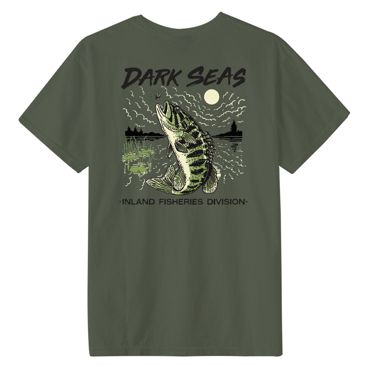 Dark Seas Small Mouth T-Shirt - Bronze Green image 1