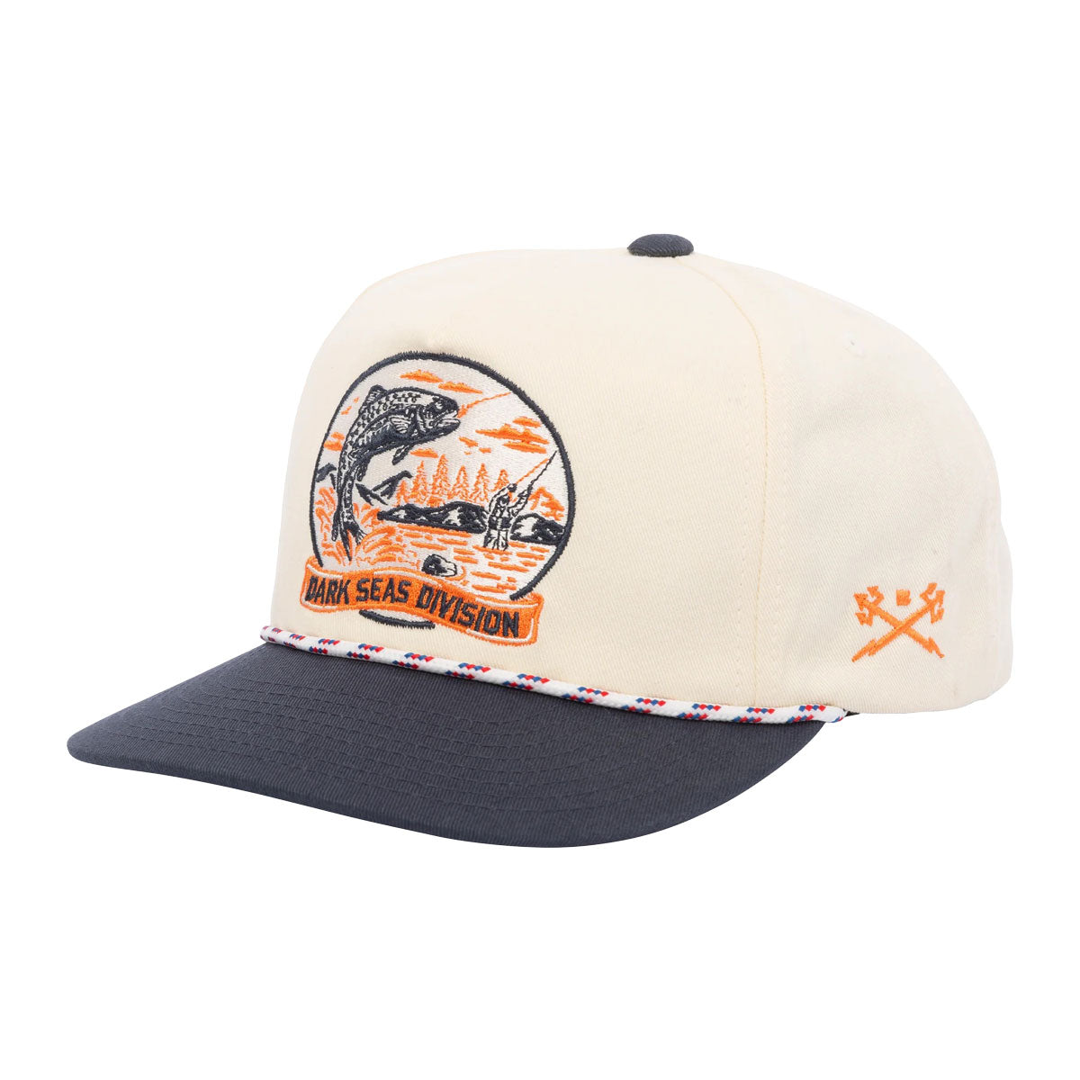 Dark Seas Whitley Hat - White/Navy image 1