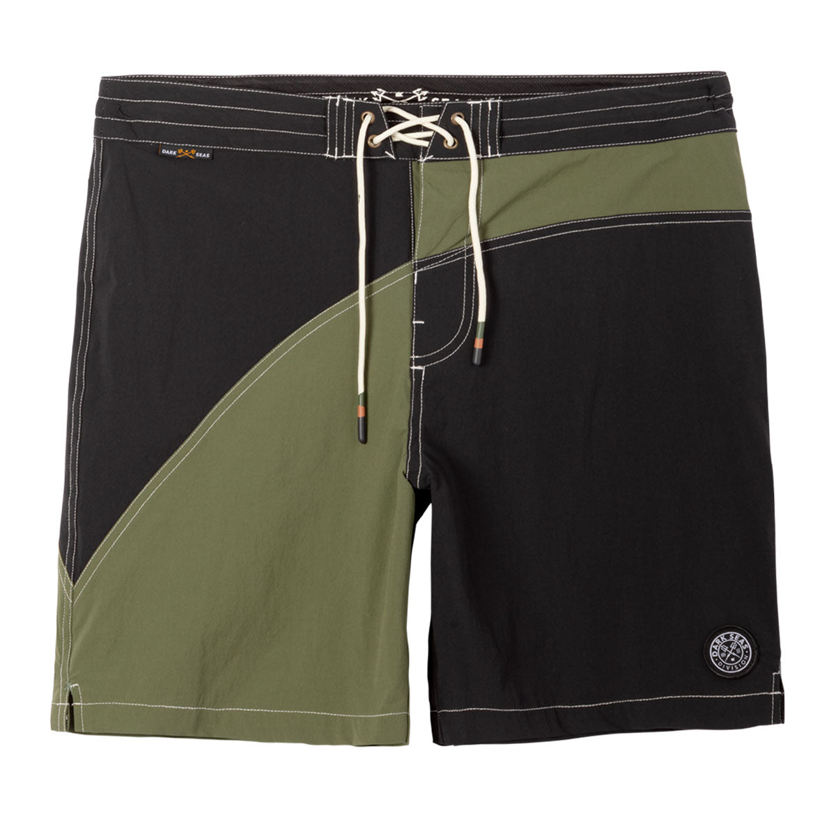 Dark Seas Aliso Boardshorts - Olive/Black image 1
