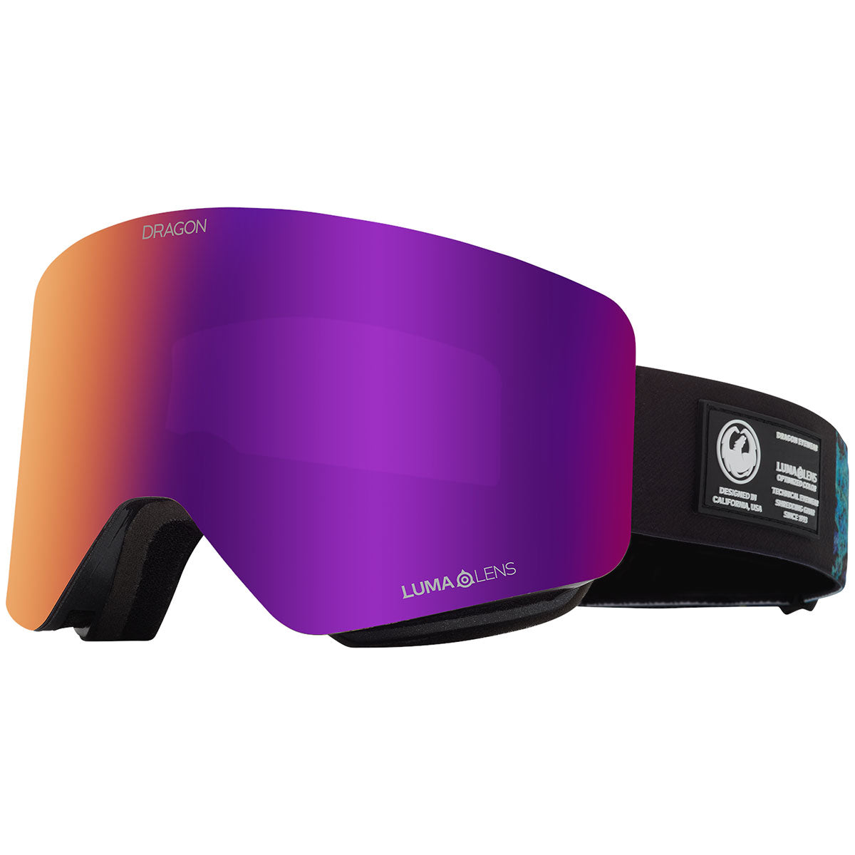 Dragon Eyewear R1 OTG Snowboard Goggles Black Pearl/Purple Ion CCS