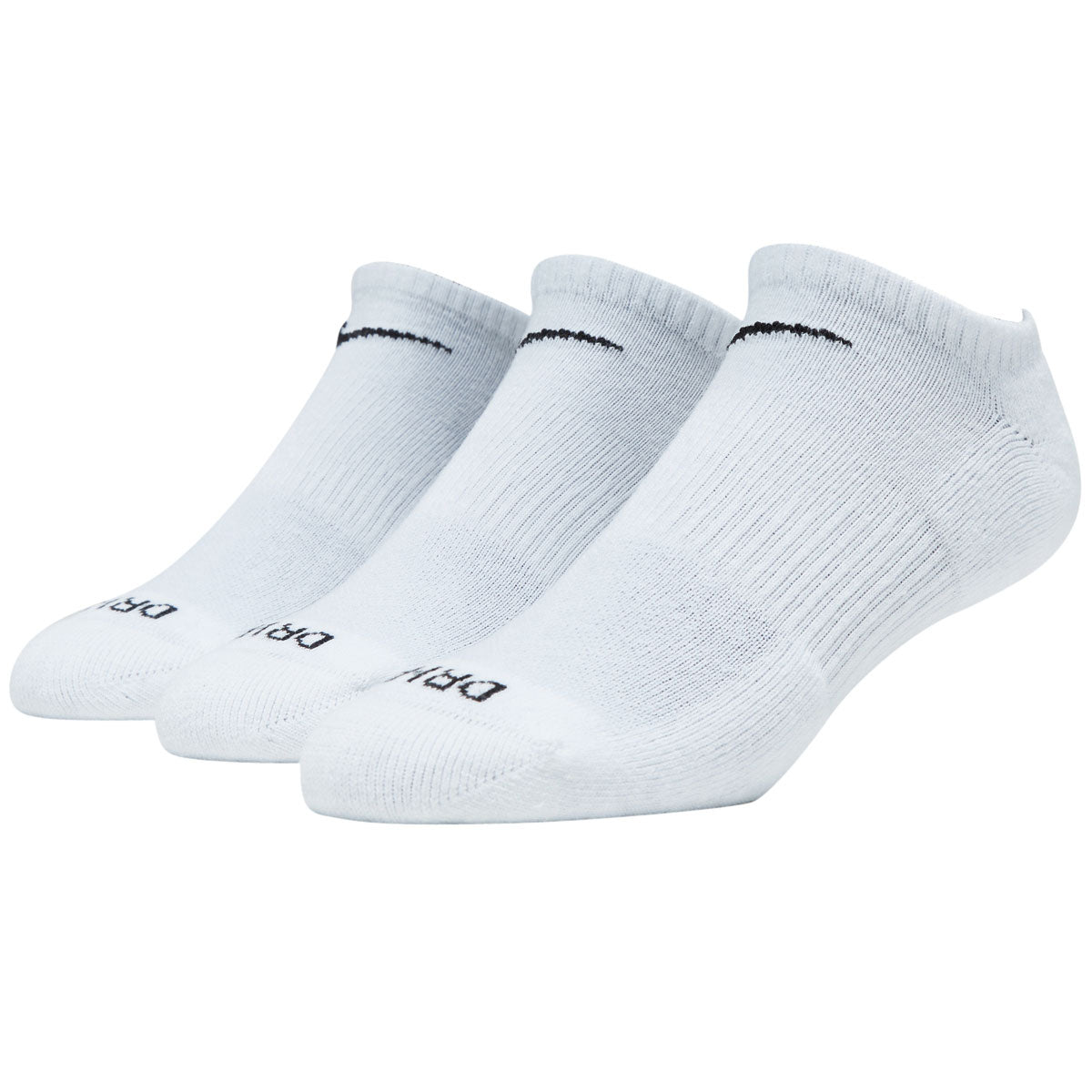 Nike Everyday Plus Cushioned 6 Pack Of Ankle Socks - White/Black image 1