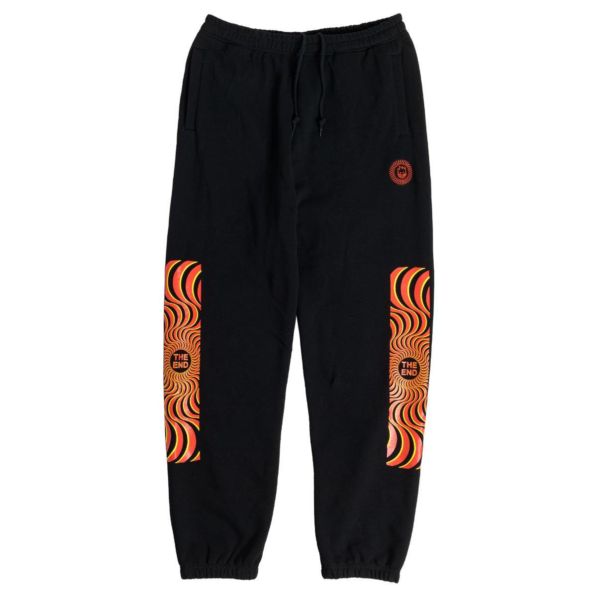 Spitfire Classic Swirl Overlay Sweat Pants - Black/Red Red/Yellow – CCS