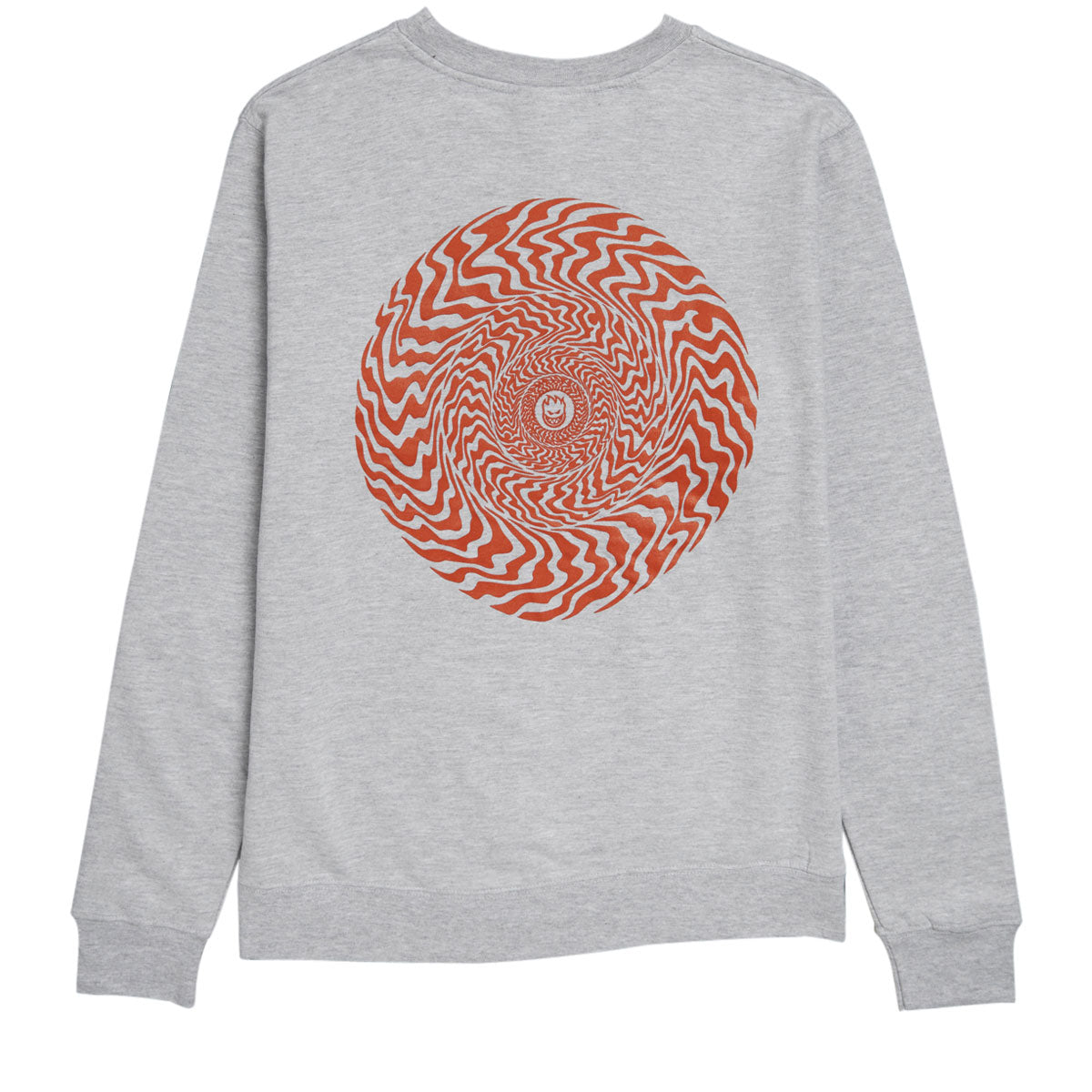 Spitfire Swirled Classic Hoodie - Grey Heather/Red image 1