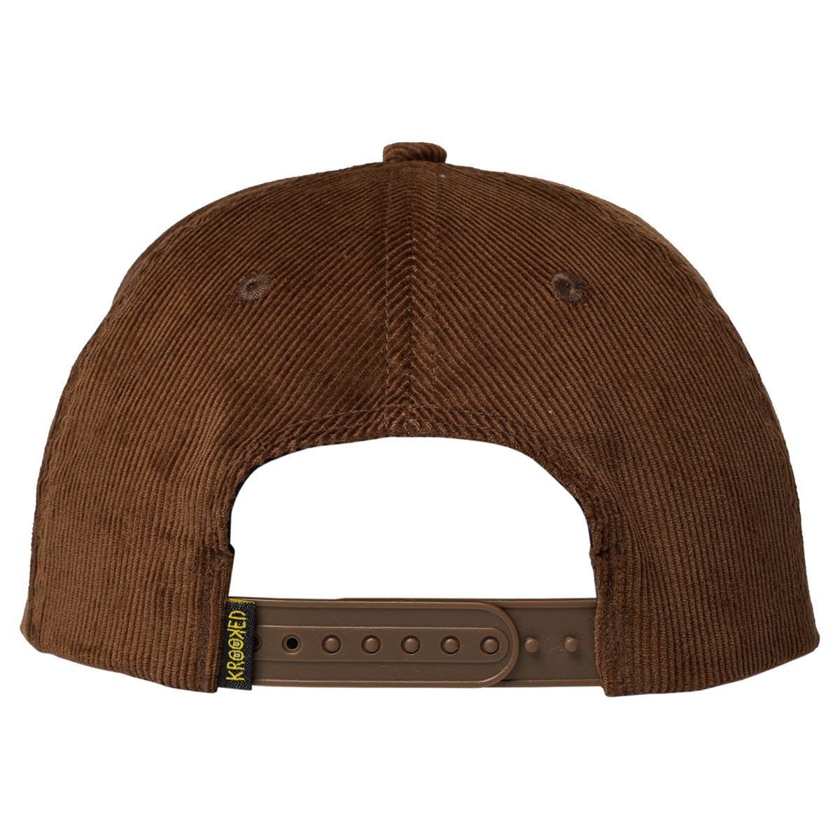 Krooked Shmoo Snapback Hat - Brown/Gold image 2