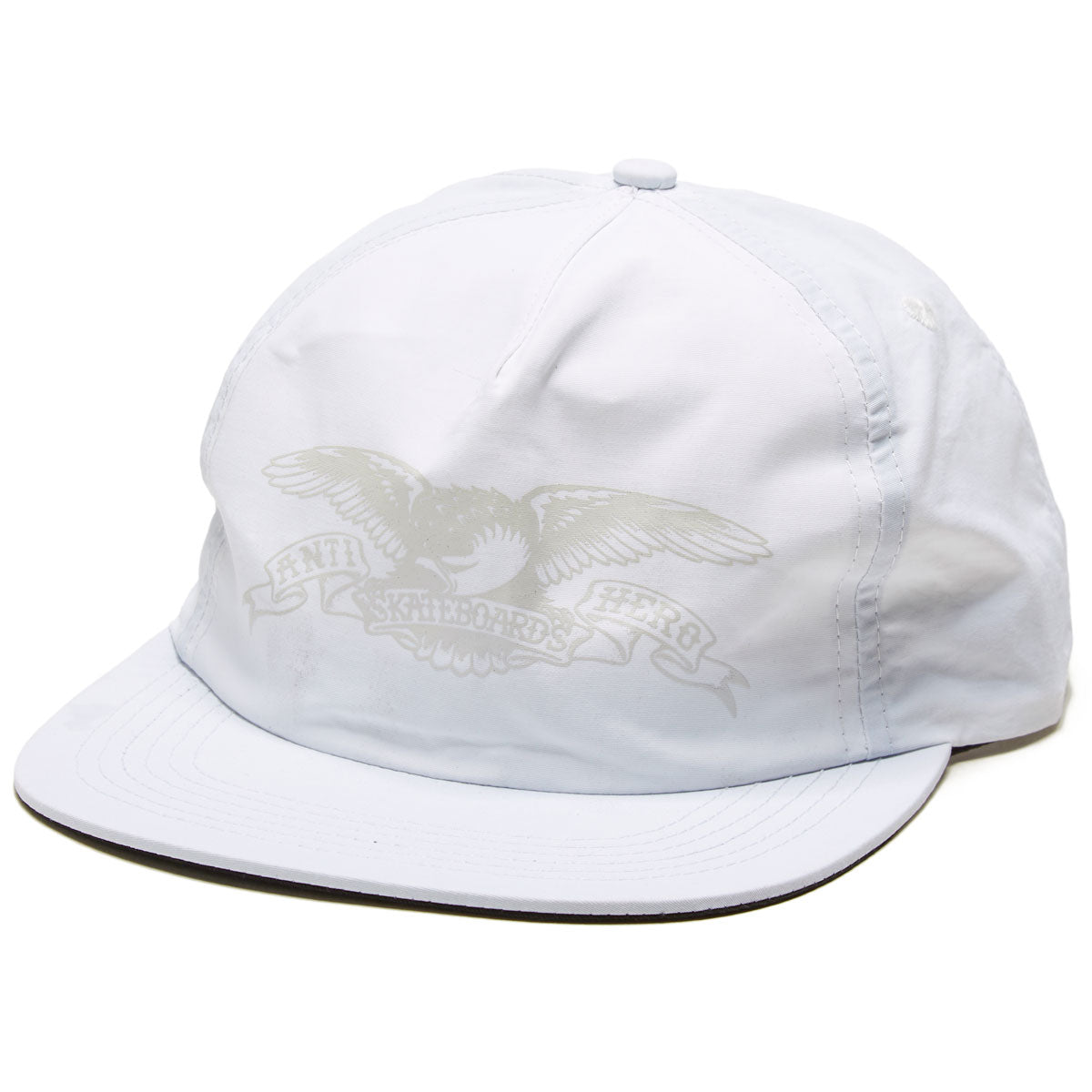 Anti-Hero Basic Eagle Snapback Hat - White/Grey image 1