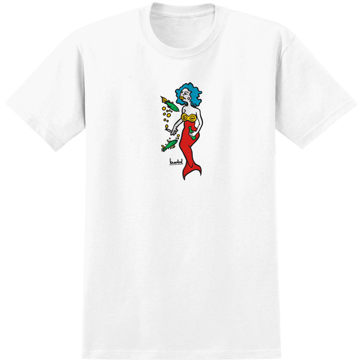 Krooked Mermaid T-Shirt - White/Multicolor image 1