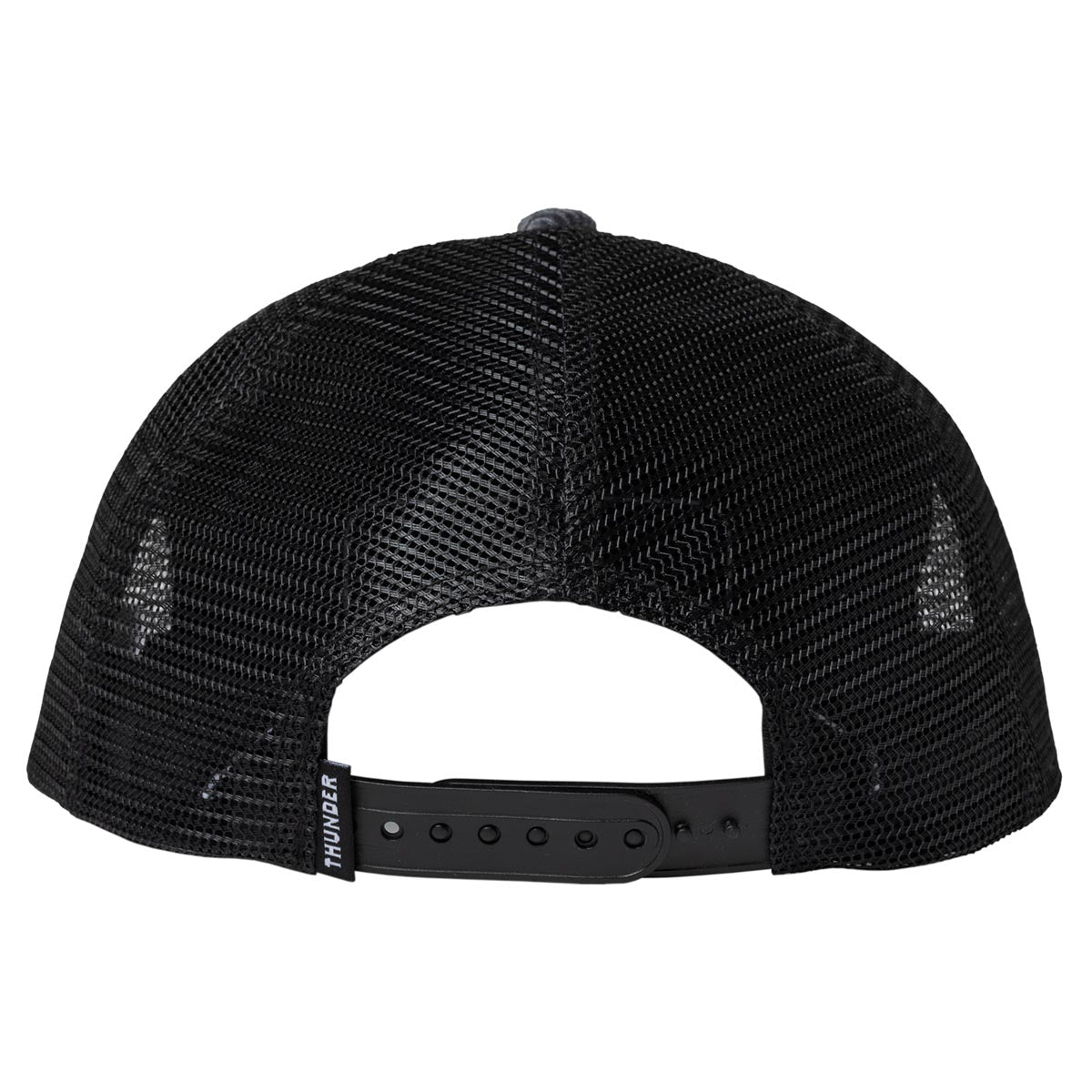 Thunder Script Patch Snapback Hat - Charcoal/Black/White image 2