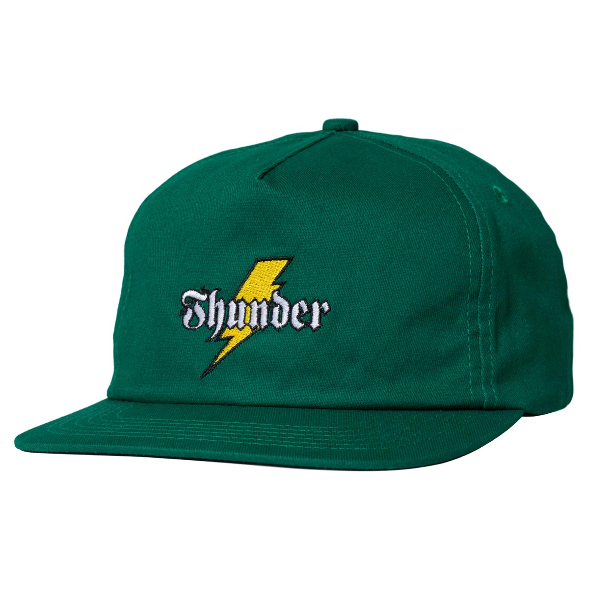 Thunder Bolt Script Snapback Hat - Teal image 1