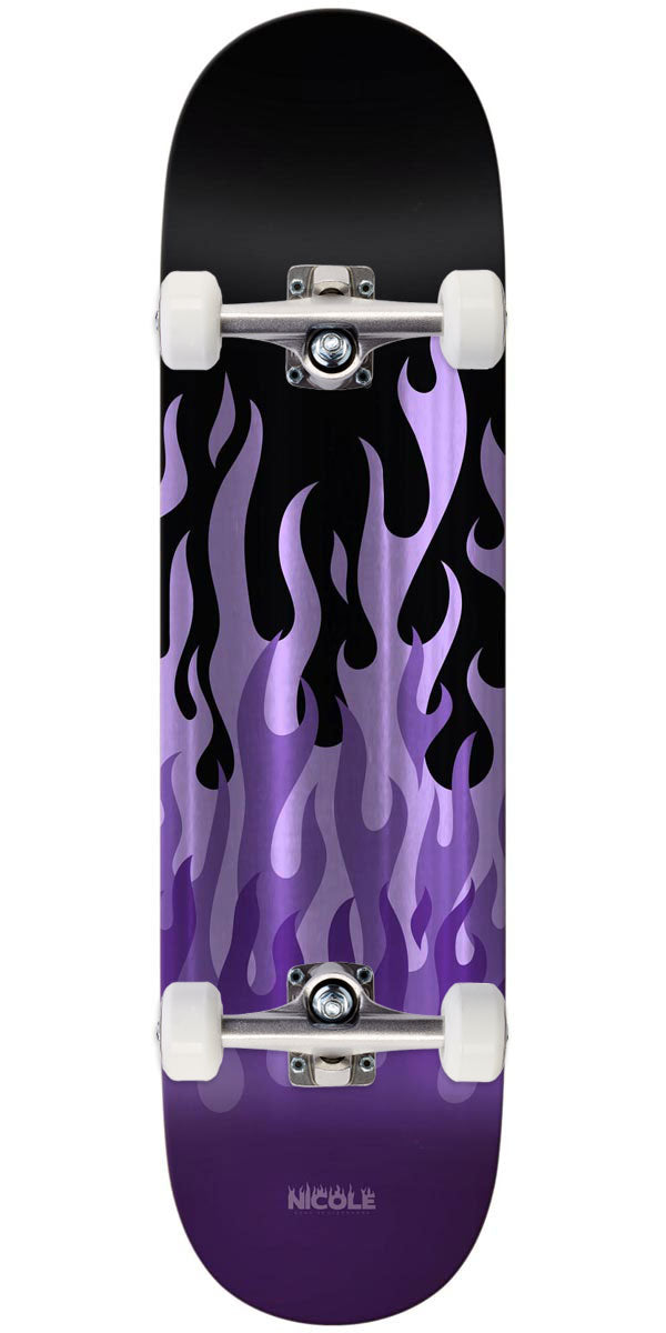 Real Nicole Kitted True Fit Skateboard Complete - Purple - 8.25