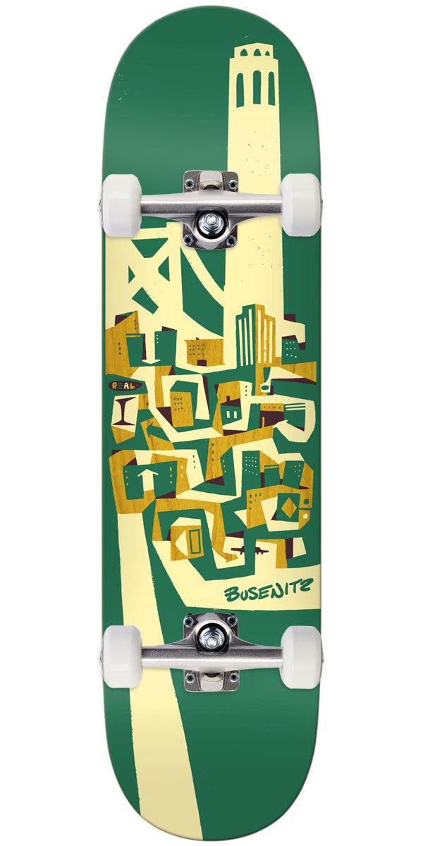 Real x Brian Barneclo Busenitz True Fit Skateboard Complete - Green - 8.50