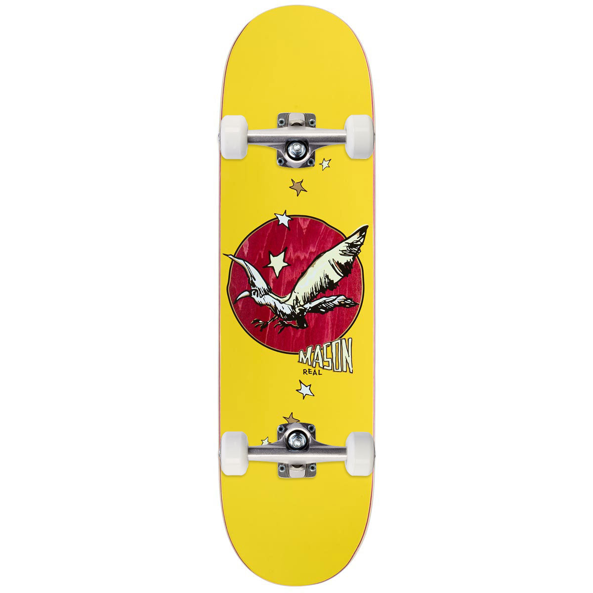 Real Mason Gonz Art Redux Skateboard Complete - Yellow - 8.50