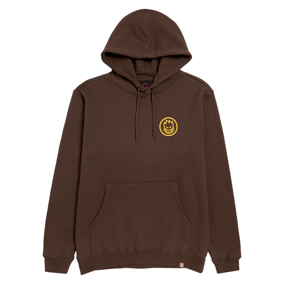 Spitfire Classic Swirl Hoodie - Brown/Gold Prints image 1