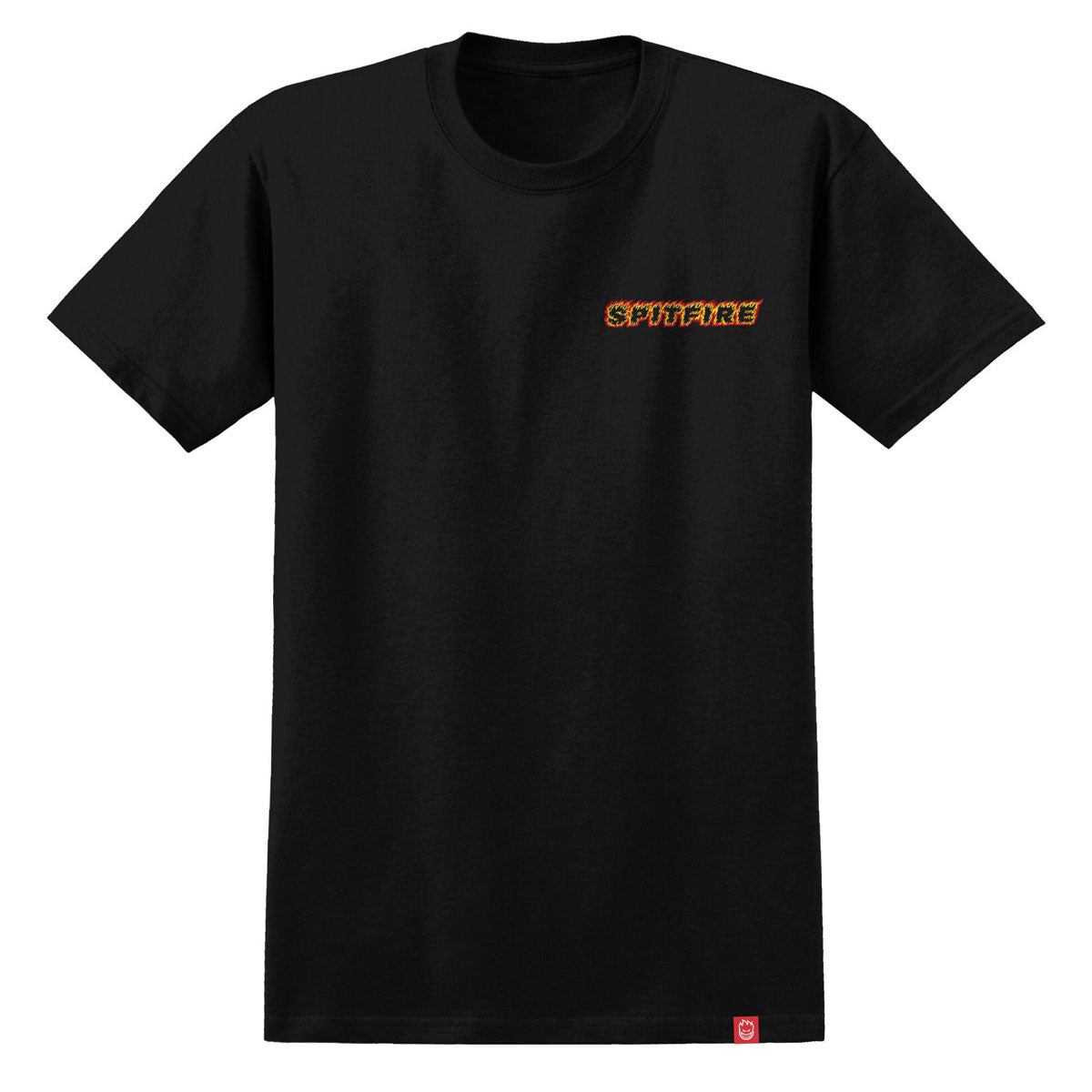 Spitfire OG Classic Flame T-Shirt - Black/Red/Yellow Prints image 2