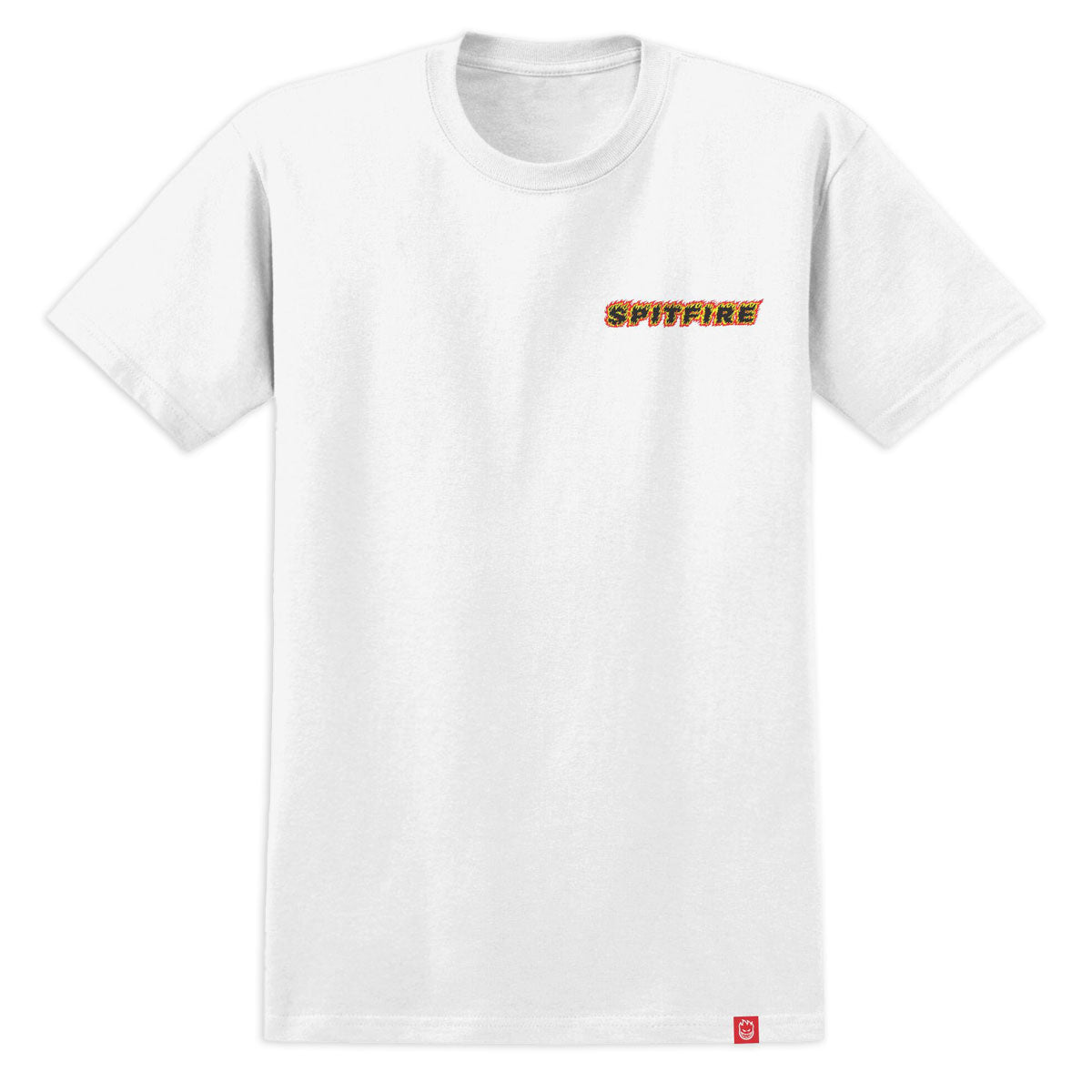 Spitfire OG Classic Flame T-Shirt - White/Red/Yellow/Black Prints image 2