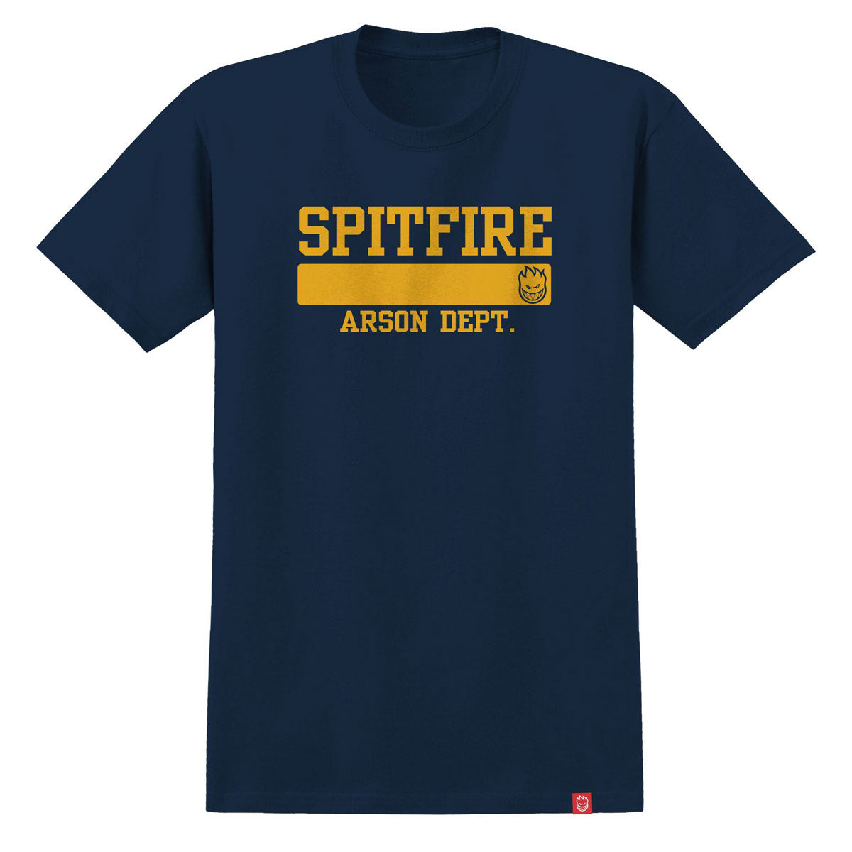 Spitfire Arson Dept. T-Shirt - Navy/Gold Print image 1