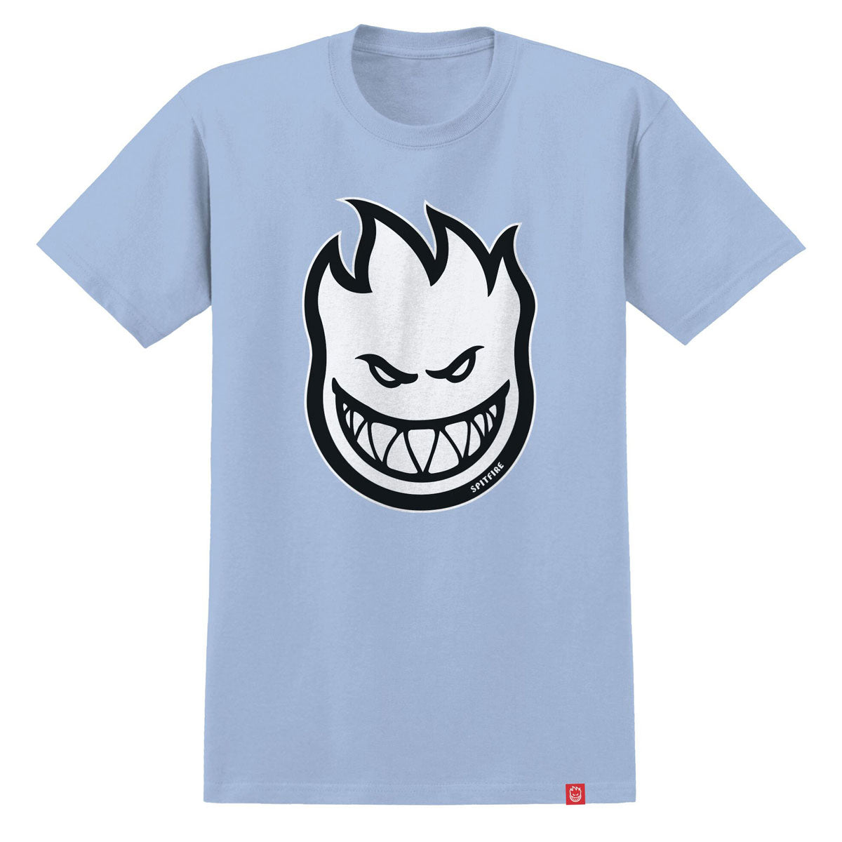 Spitfire Bighead Fill T-Shirt - Powder Blue/White/Black Print image 1