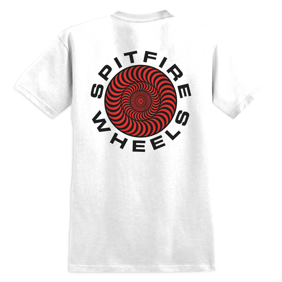 Spitfire Classic '87 Swirl Fill T-Shirt - White/Black/Red Prints image 1