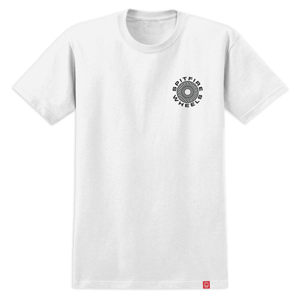 Spitfire Classic '87 Swirl Fill T-Shirt - White/Black/Red Prints image 2