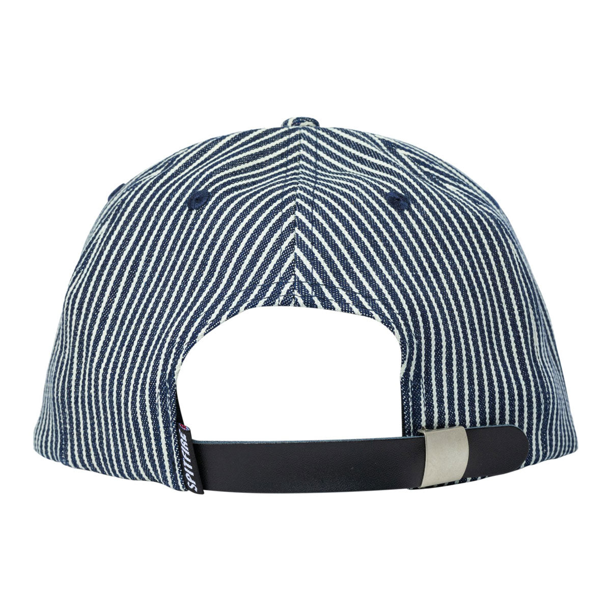 Spitfire Flames Script Hat - Indigo Railroad Stripe image 2