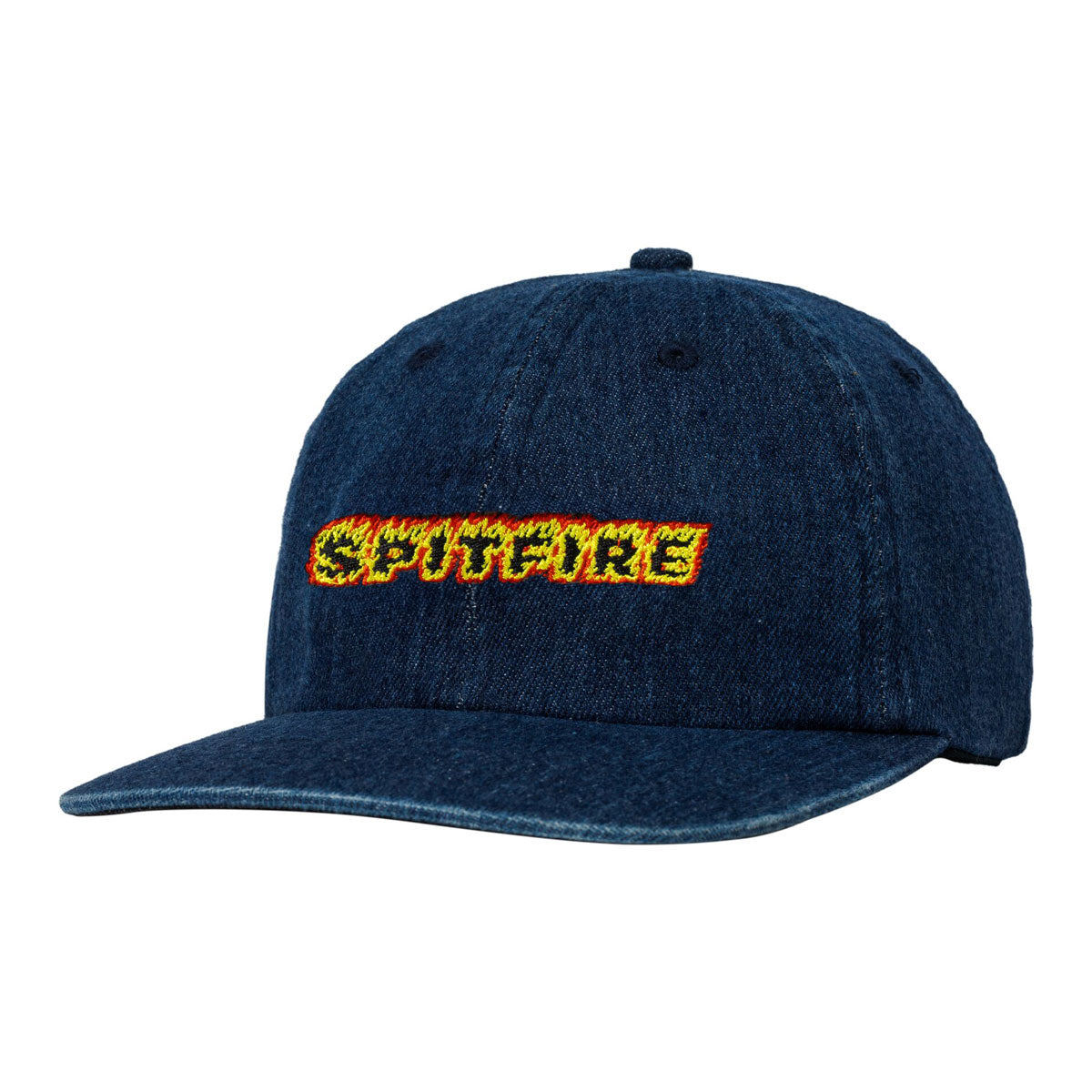 Spitfire Flames Script Hat - Denim image 1