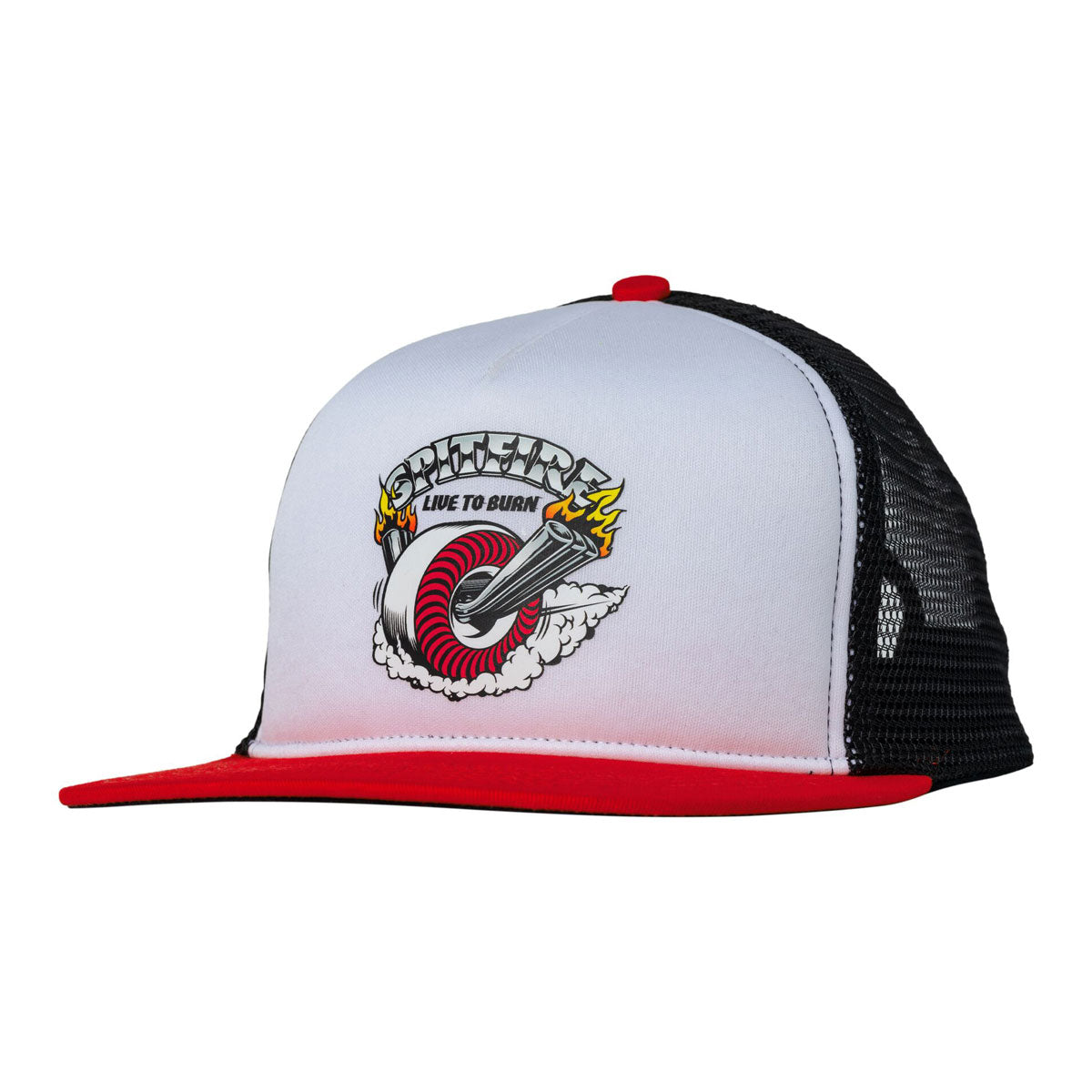 Spitfire Burnout Hat - Black/White/Red image 1