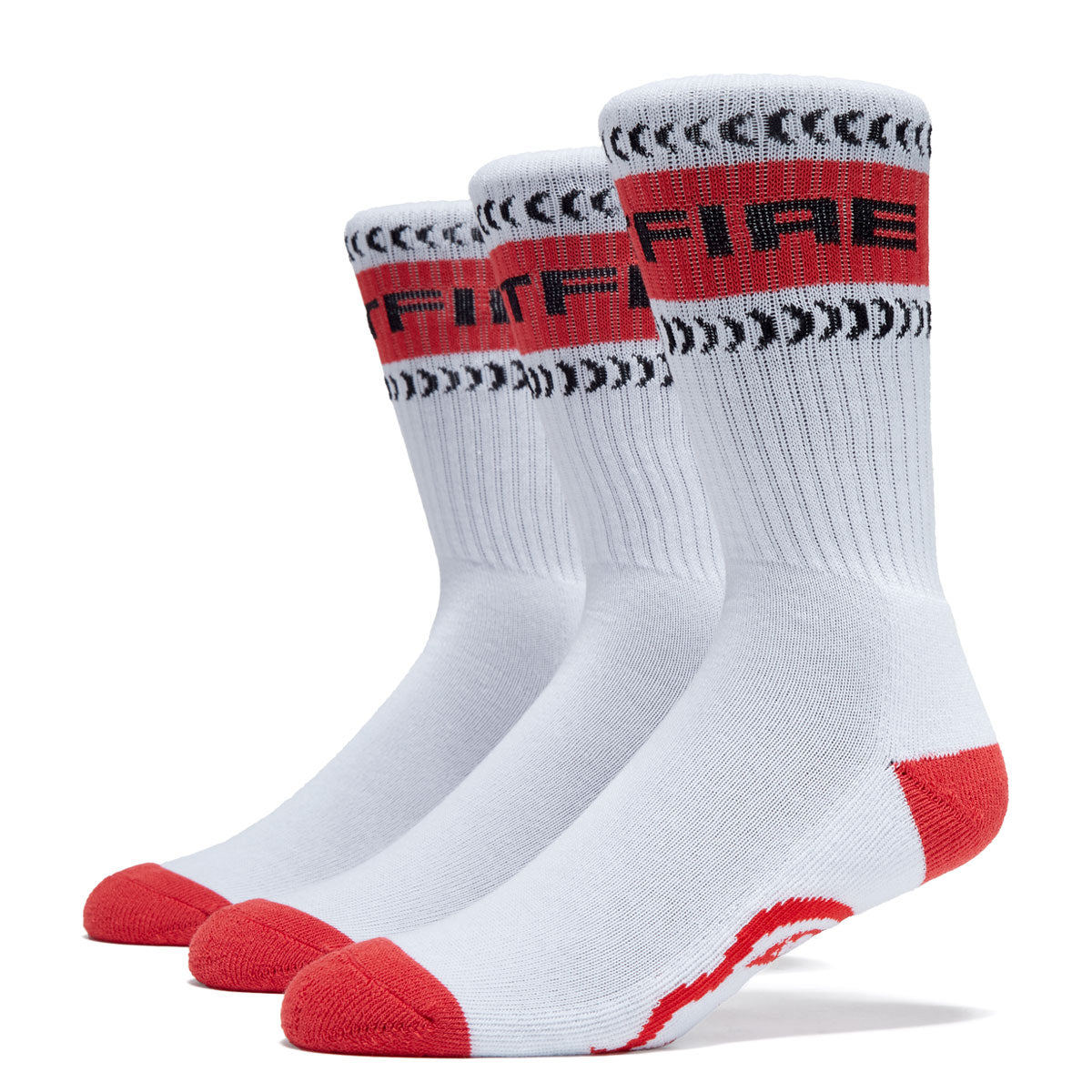 Spitfire Classic '87 Bighead 3 Pack of Socks - White/Red/Black image 1