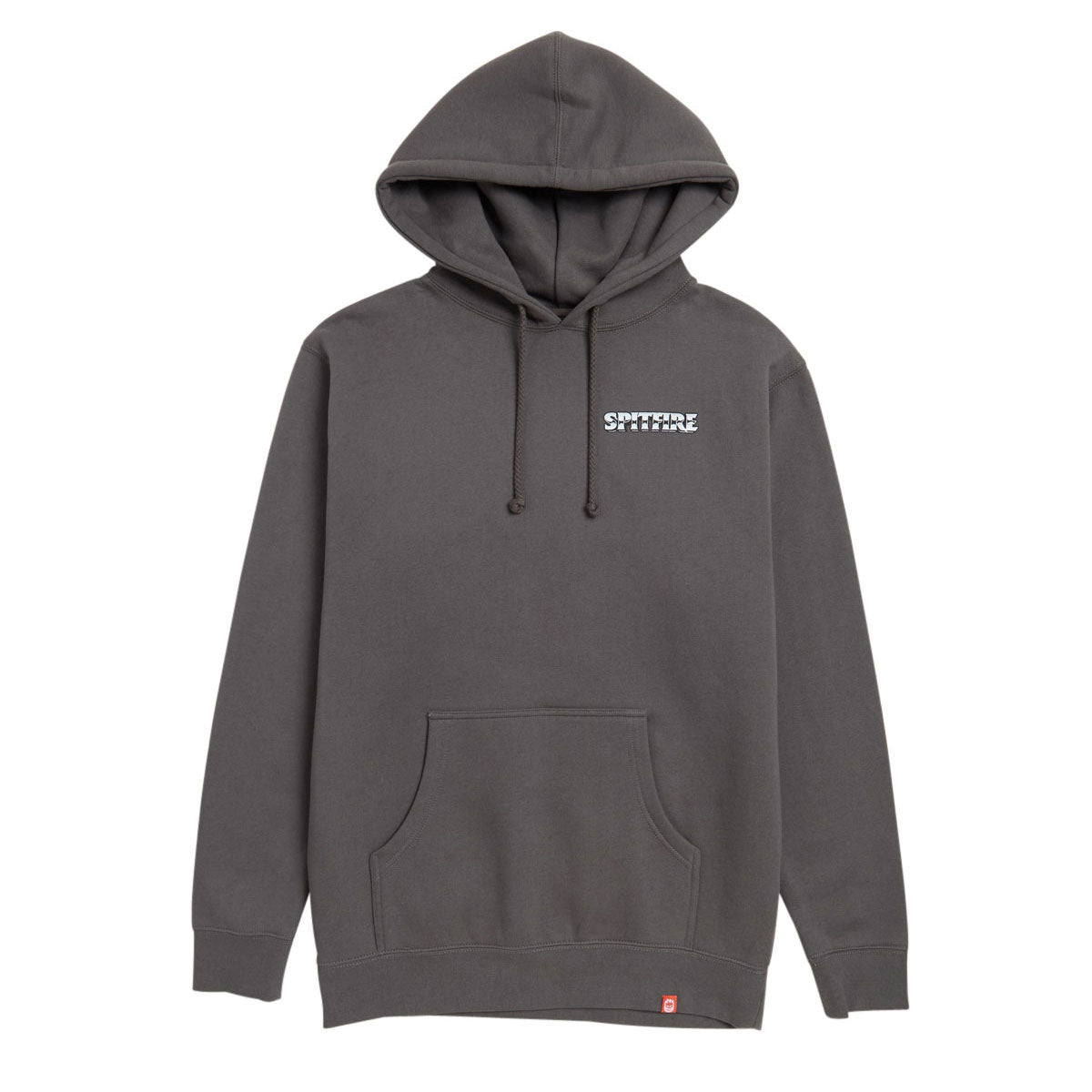 Spitfire Burnout Hoodie - Charcoal/Multi Color Prints image 2