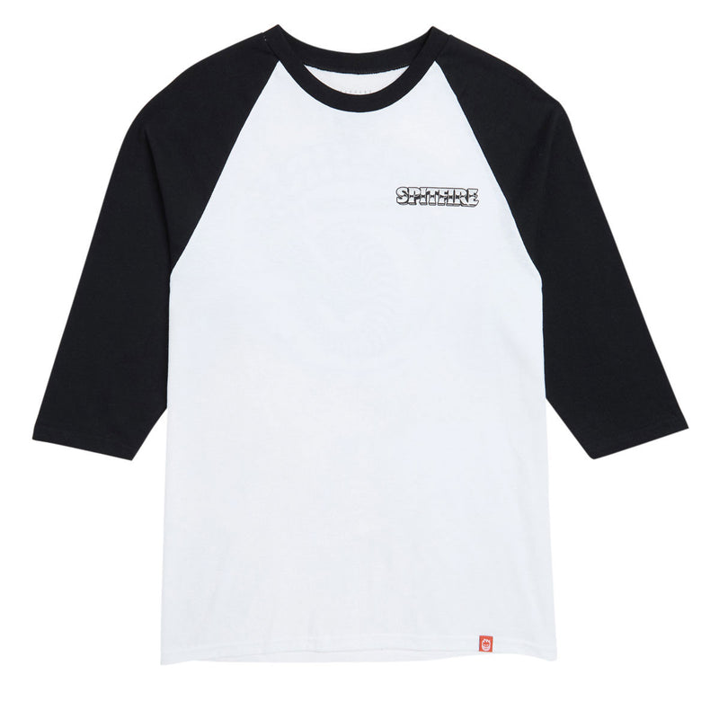 Spitfire Burnout T-Shirt - White/Black/Multi Color Print